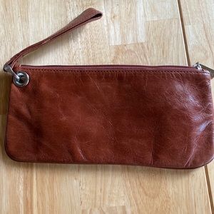 Hobo brown wristlet